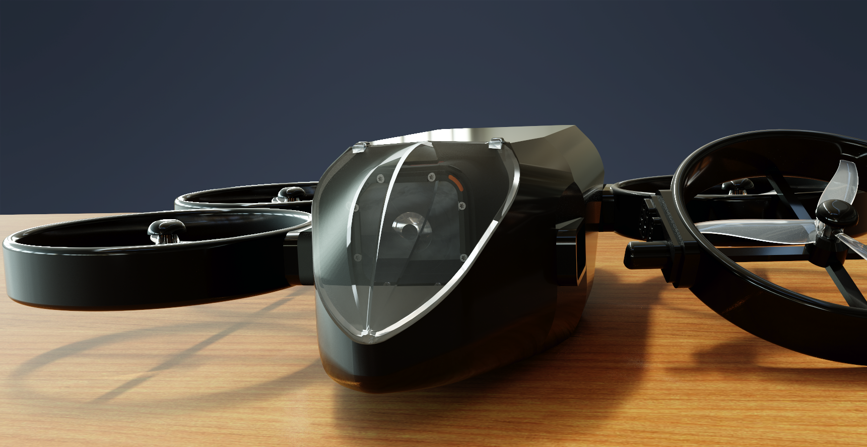 Front view of the Airohh drone.